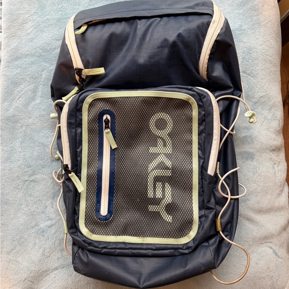Oakley Navy Backpack with Light Green Accents